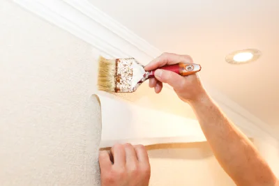 Pose de papier peint aux Riceys — revêtements muraux et toiles de verre